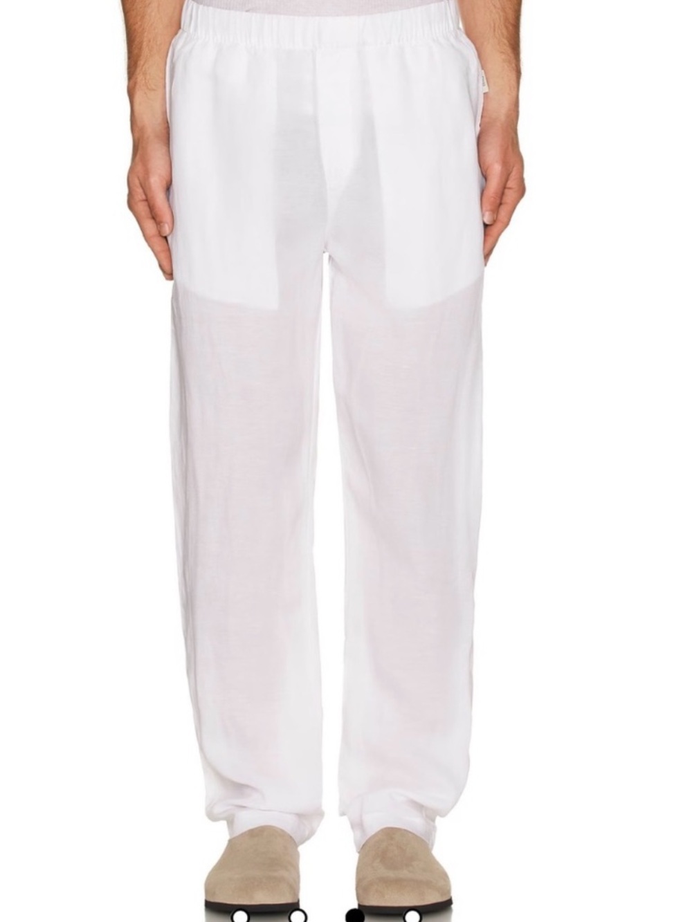 NWT Onia White Linen Home Pants Size Medium Resortwear